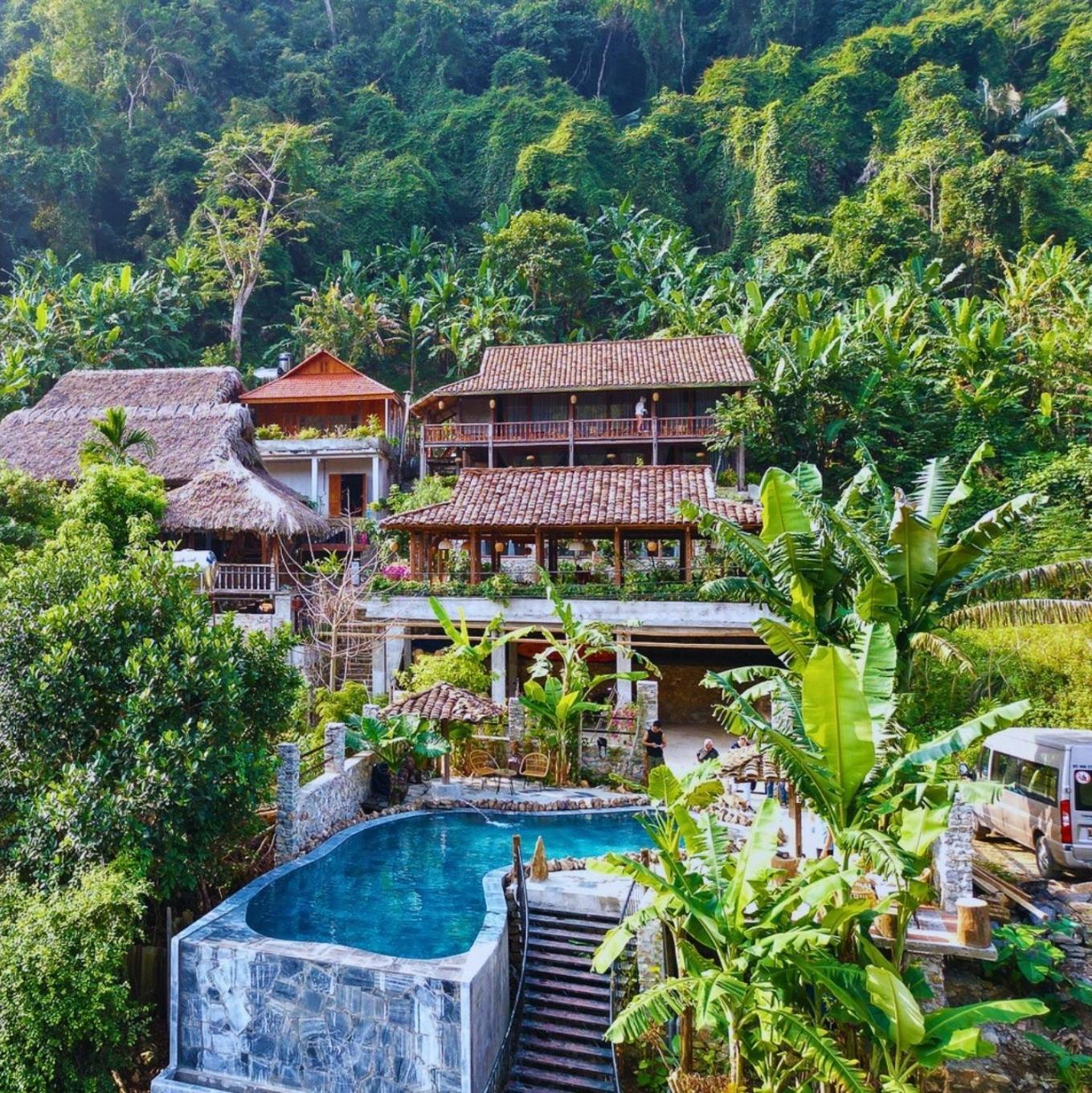 Ba Be Jungle Houses Exteriör bild